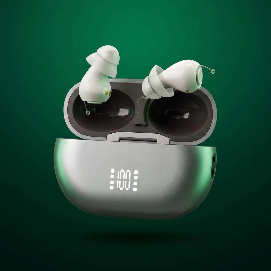 Aura Pro Invisible In Ear Hearing Aids - Rechargeable